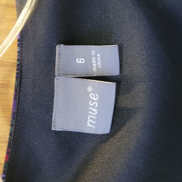 NWT MUSE Purple Artistic Dress - Picture 7 of 9